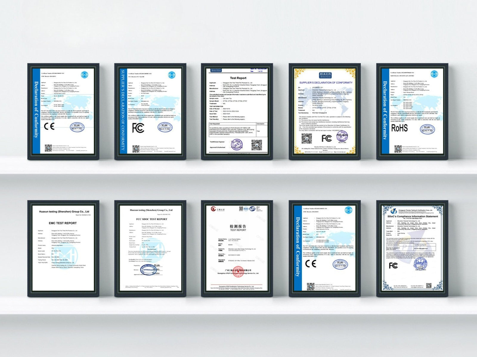Certifications